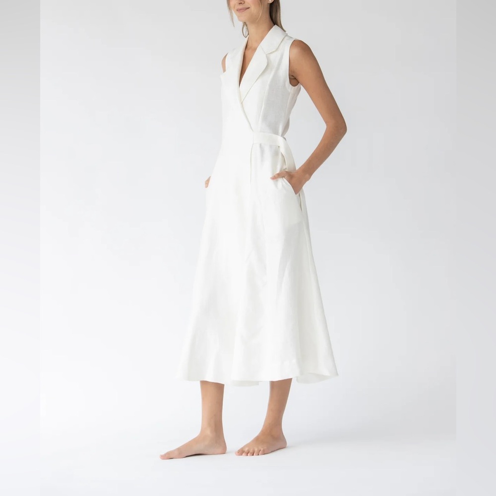 Adriana Fernandez Haze Linen Dress